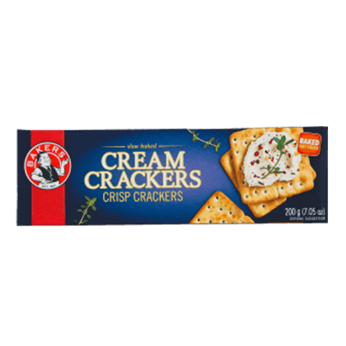 Product Item: Biscuits-Bakers Cream Crackers-200g image