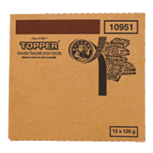 Product Item: Biscuits-Toppers Chocolate-12x125g image