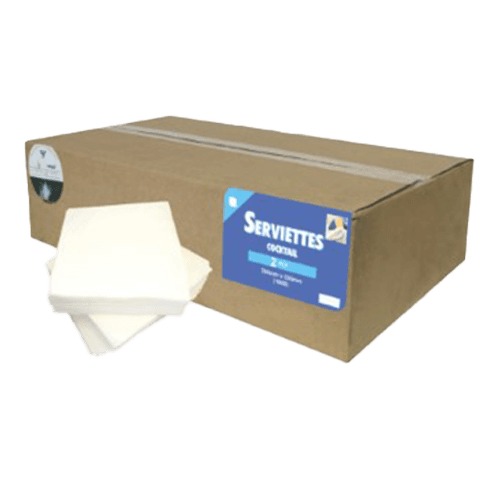 Product Item: Serviettes-Cocktail White-1000x240mmx240mm image