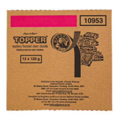 Product Item: Biscuits-Toppers Raspberry-12x125g image