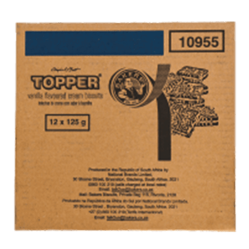 Product Item: Biscuits-Toppers Vanilla-12x125g image