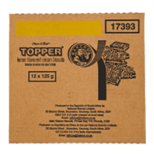 Product Item: Biscuits-Toppers Lemon-12x125g image