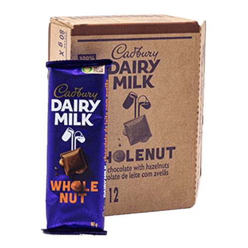Product Item: Chocolate-Cadbury Whole Nut-12x80g image