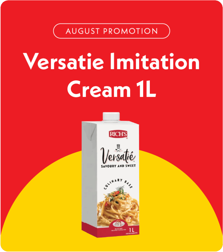 Home 3 August promotion – Rich's Versatie Imitation Cream 1L carton
